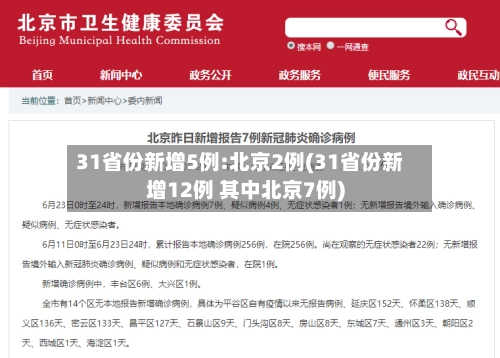 31省份新增5例:北京2例(31省份新增12例 其中北京7例)