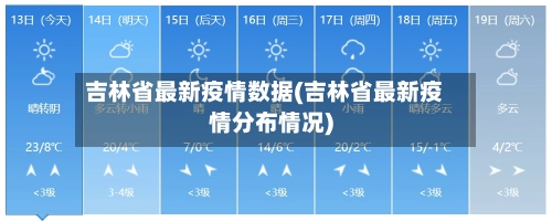 吉林省最新疫情数据(吉林省最新疫情分布情况)