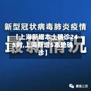 【上海新增本土确诊245例,上海新增5本地确诊】