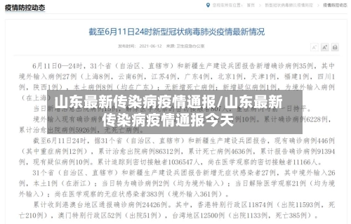 山东最新传染病疫情通报/山东最新传染病疫情通报今天-第2张图片