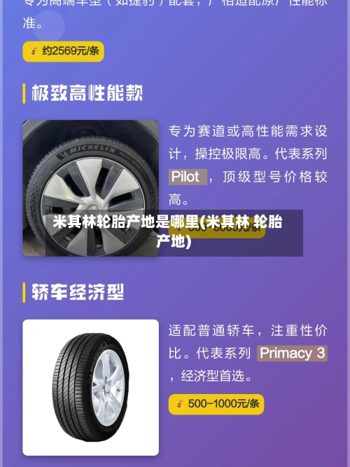 米其林轮胎产地是哪里(米其林 轮胎 产地)