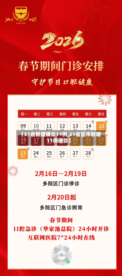 【31省新增确诊11例,31省区市新增11例确诊】