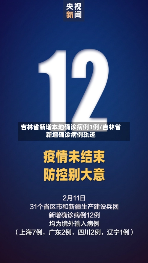 吉林省新增本地确诊病例1例/吉林省新增确诊病例轨迹
