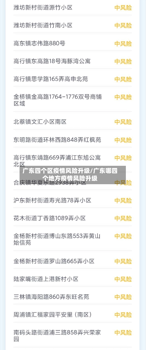 广东四个区疫情风险升级/广东哪四个地方疫情风险升级-第3张图片