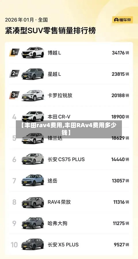 【丰田rav4费用,丰田RAv4费用多少钱】-第2张图片